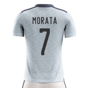 Seconda Maglia Spagna Mondiali 2022 Alvaro Morata 7